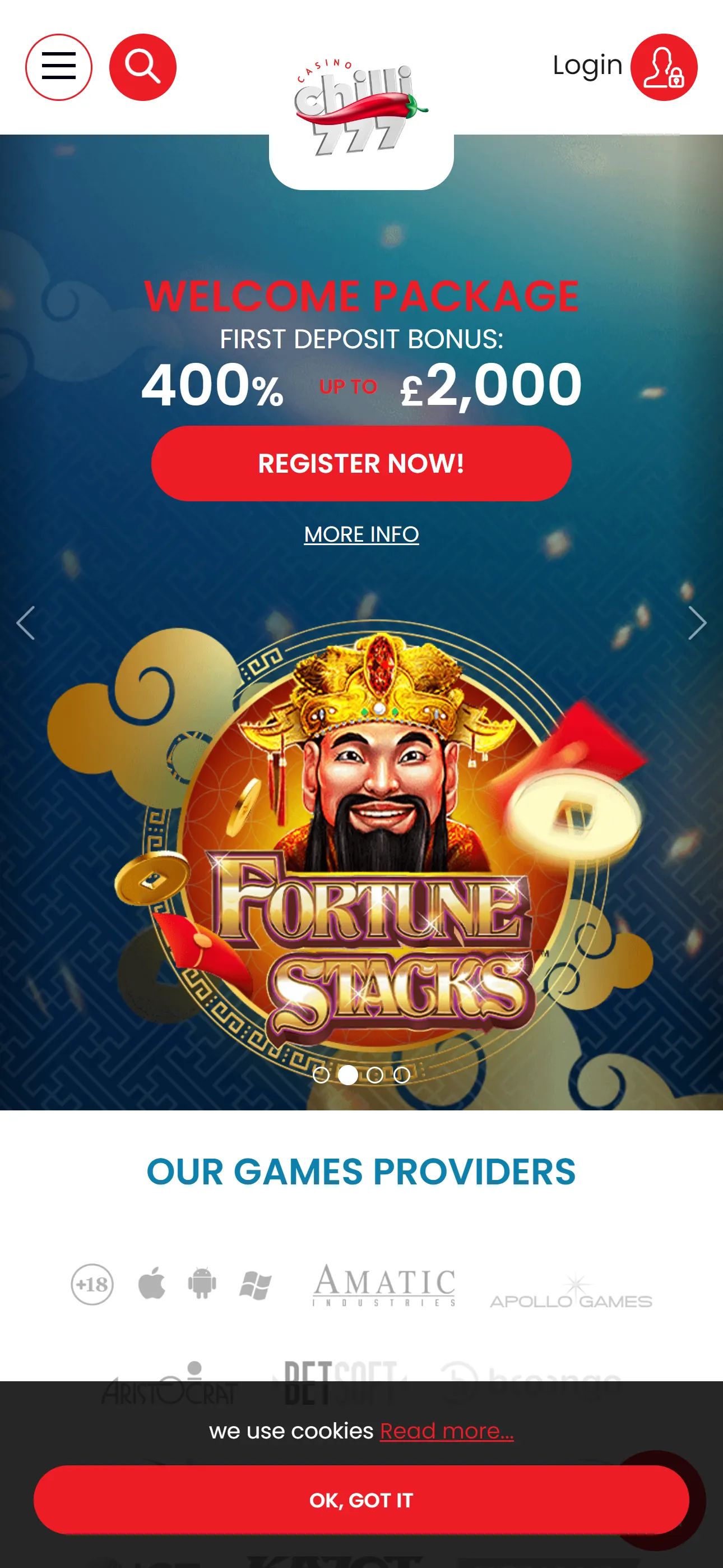 Chilli777 Casino — mobile